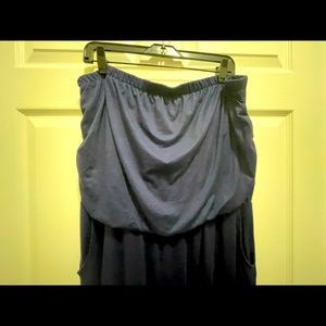 Plus-Size Navy Blue Jumper 2X… Sleeveless and fun for casual and dressy…💙